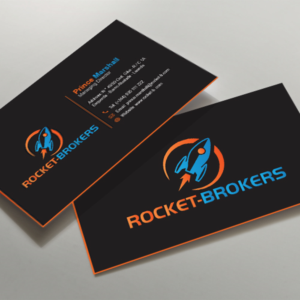 Business Card Design by HAKIMA 2 for ROCKET BROKERS | Design: #22417516