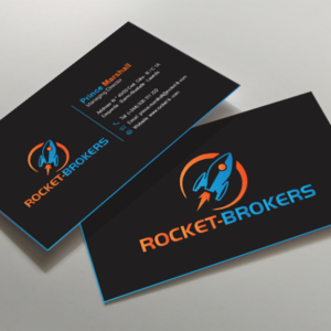 Business Card Design by HAKIMA 2 for ROCKET BROKERS | Design: #22417519