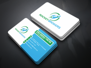 Visitenkarten-Design von Ainur Rofiq für ROCKET BROKERS | Design #22438259
