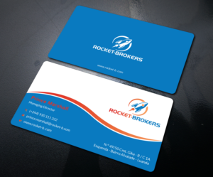 Business Card Design by Uttom 2 for ROCKET BROKERS | Design: #22419954