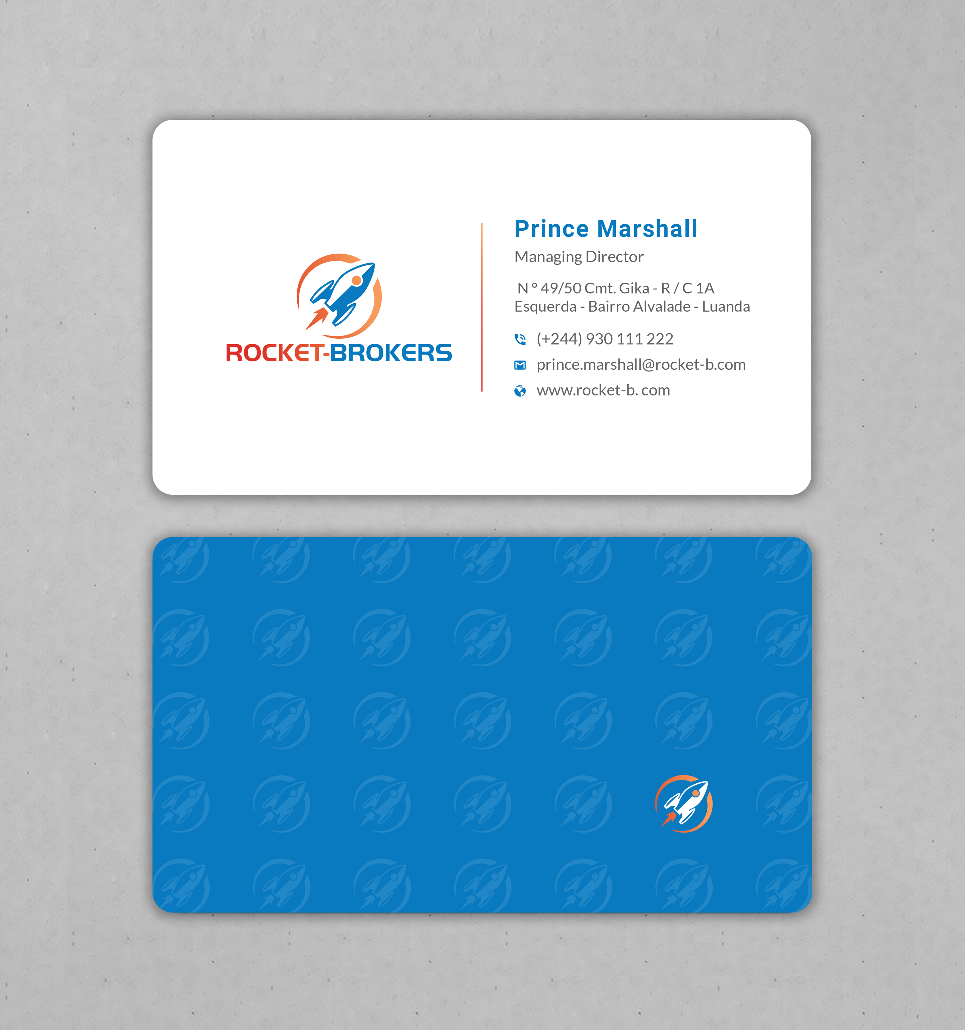 Business Card Design by Uttom 2 for ROCKET BROKERS | Design #22419962