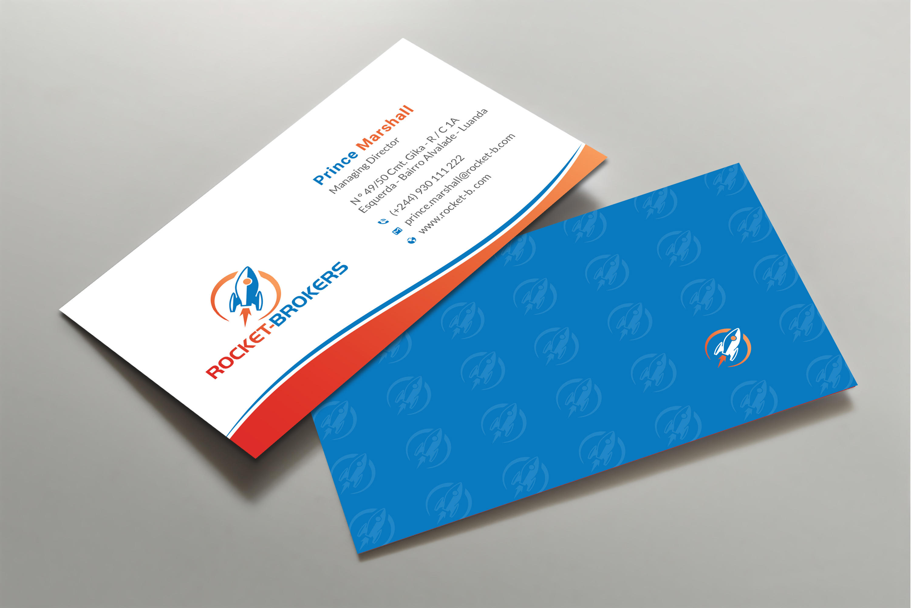 Business Card Design by Uttom 2 for ROCKET BROKERS | Design #22432937