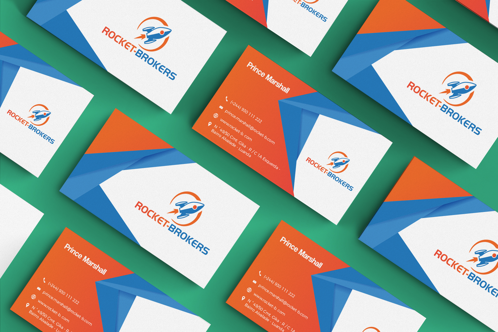 Business Card Design by Kenan 5 for ROCKET BROKERS | Design #22427563
