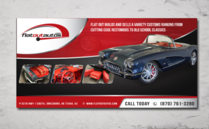 Flat Out Autos SEMA Booth Display | Diseño de Stand de Feria por alex989