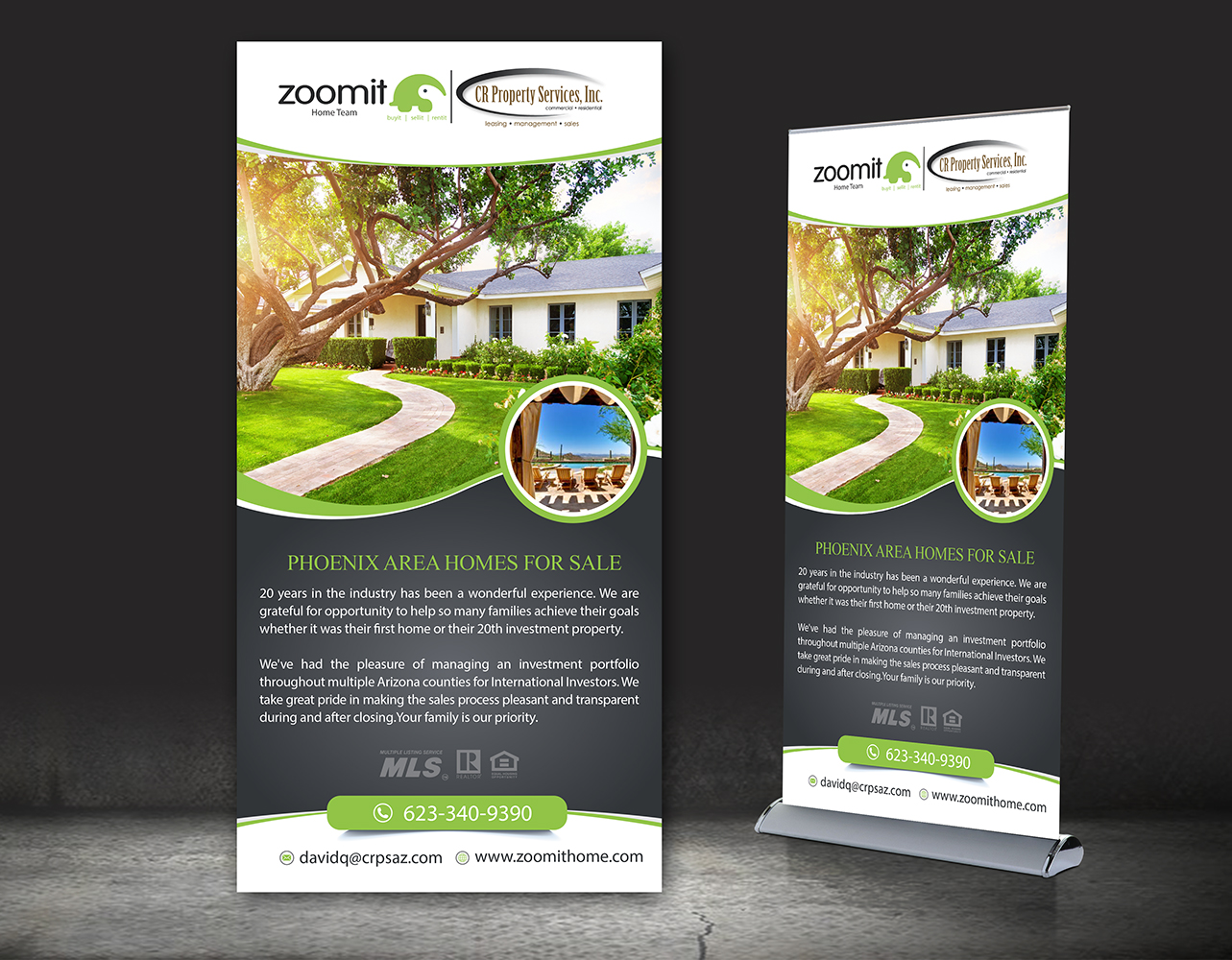 Trade Show Booth Design by alex989 for Zoomit  | Design #22454202