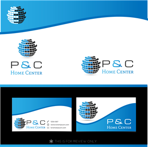 Logo Design by Pixel Story for P & C Home Center | Design: #3086382