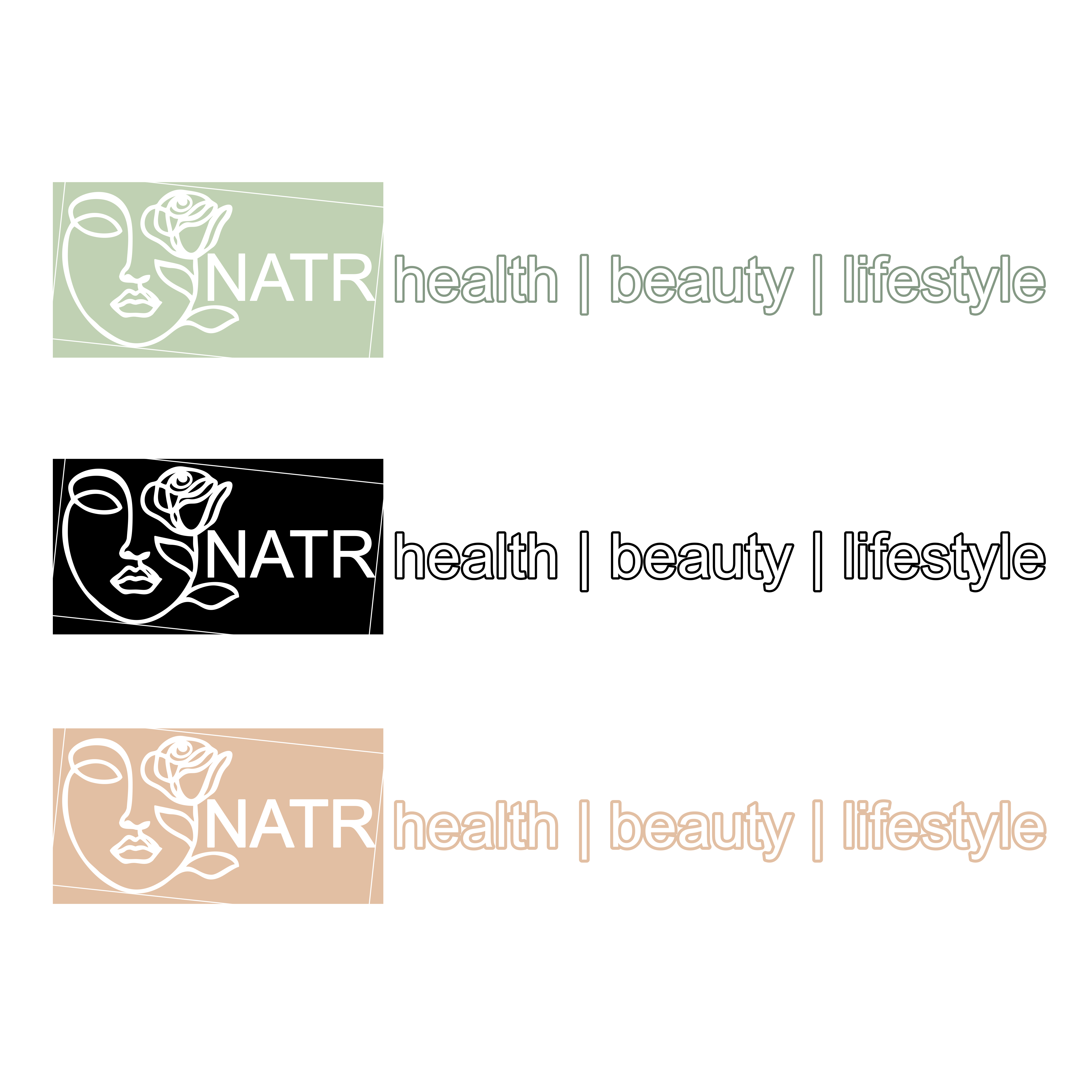 Logo Design by Flamingo Design and Illustration for NATR Health & Beauty | Design #22445397