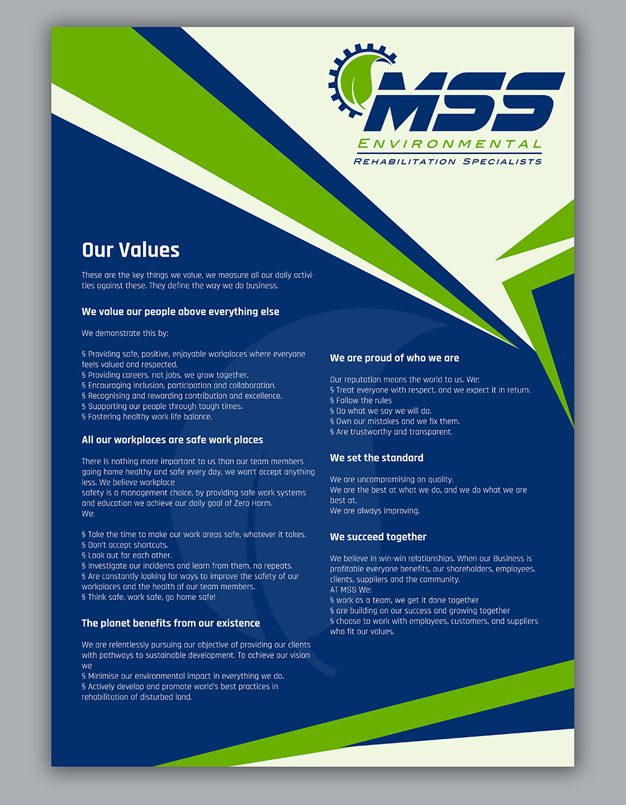 Graphic Design by NILDesigns for Mine support Services Pty Ltd | Design #22473078