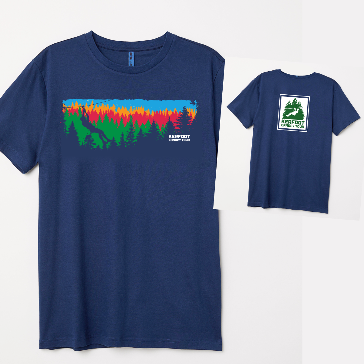T-shirt Design by aneela for Kerfoot Canopy Tour | Design #22432101