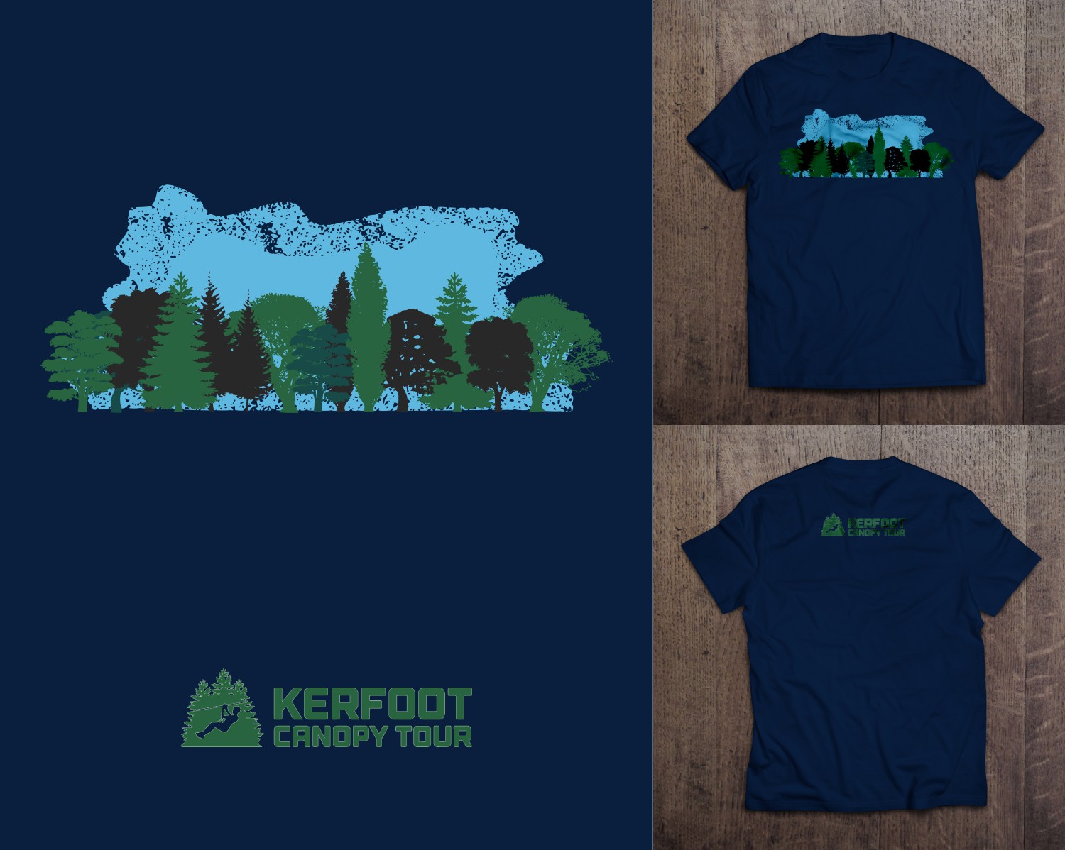 T-shirt Design by bojboga for Kerfoot Canopy Tour | Design #22427935