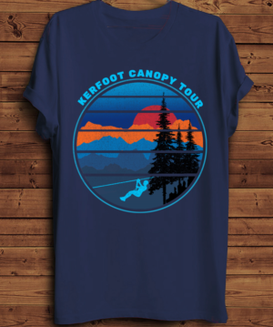 Diseño de Camiseta por creative gravity para Kerfoot Canopy Tour | Diseño #22463008