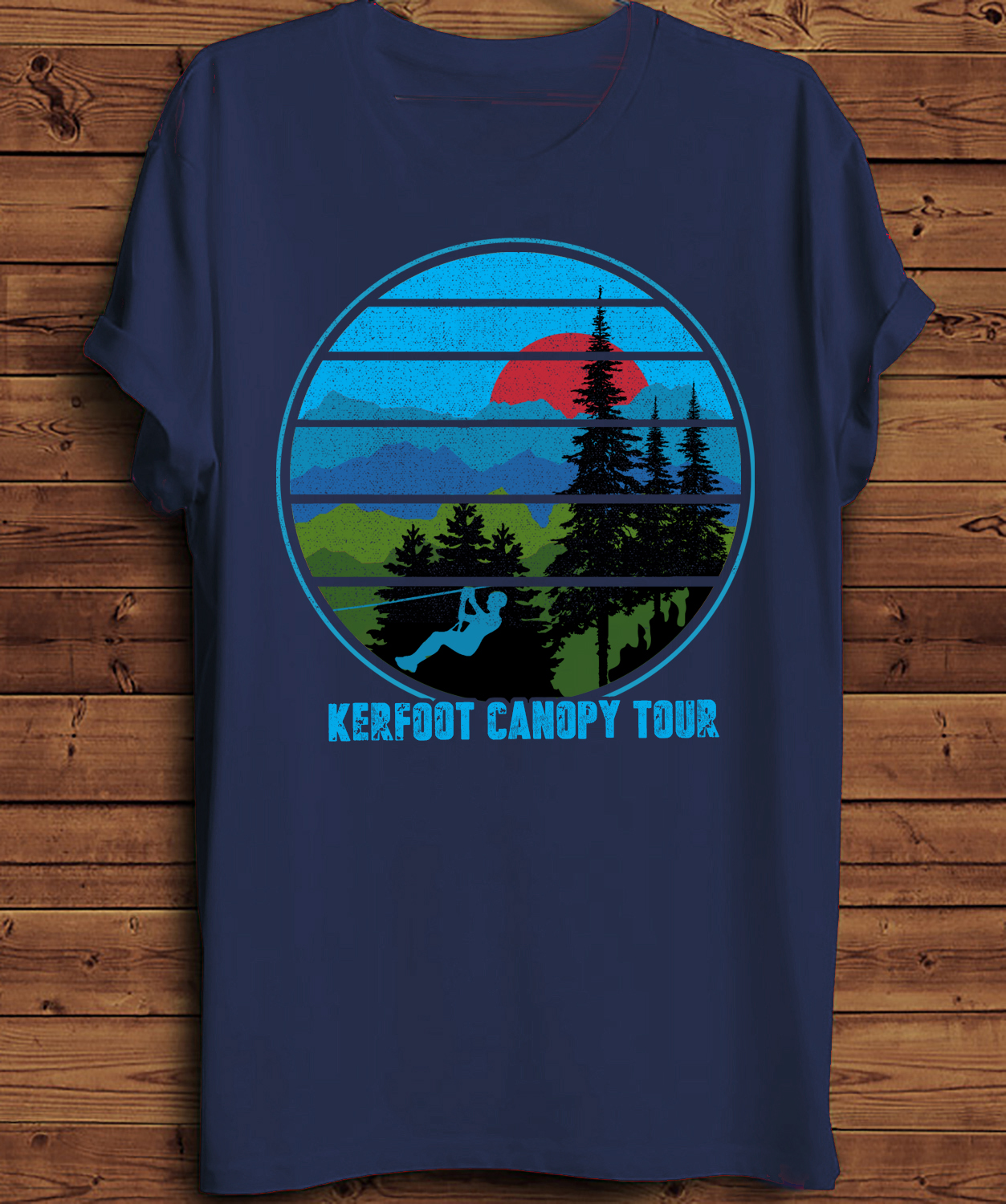 Design de T-shirt par creative gravity pour Kerfoot Canopy Tour | Design #22463133