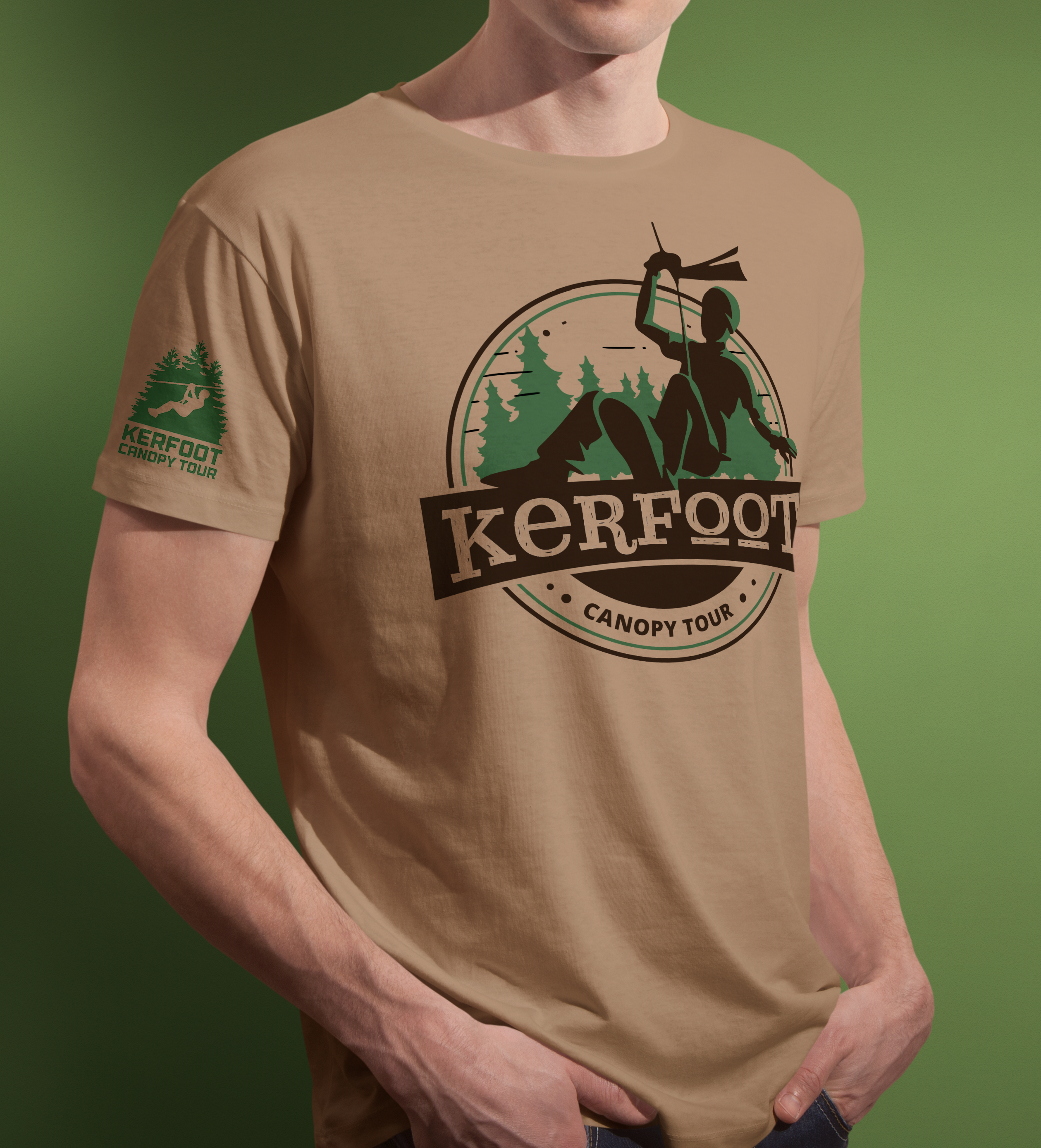 T-shirt Design by Tengku Shahril Norzaimi for Kerfoot Canopy Tour | Design #22442316