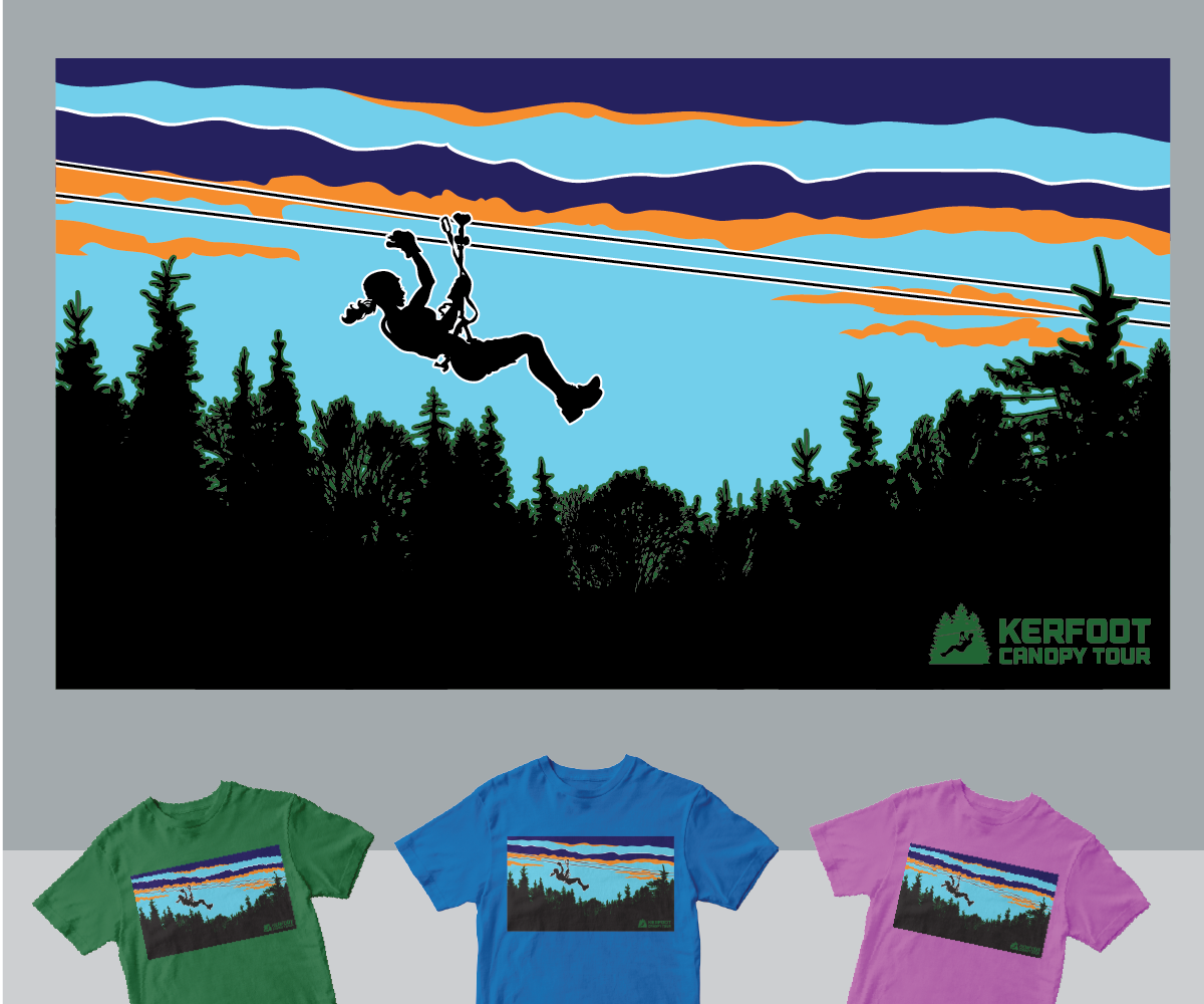 T-Shirt-Design von Tee and Eh? für Kerfoot Canopy Tour | Design #22439829