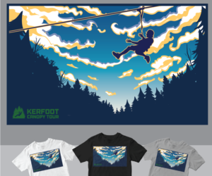 T-shirt for zip line tour for amazing zip line tour in Minnesota | T-shirt Design by Tee and Eh?