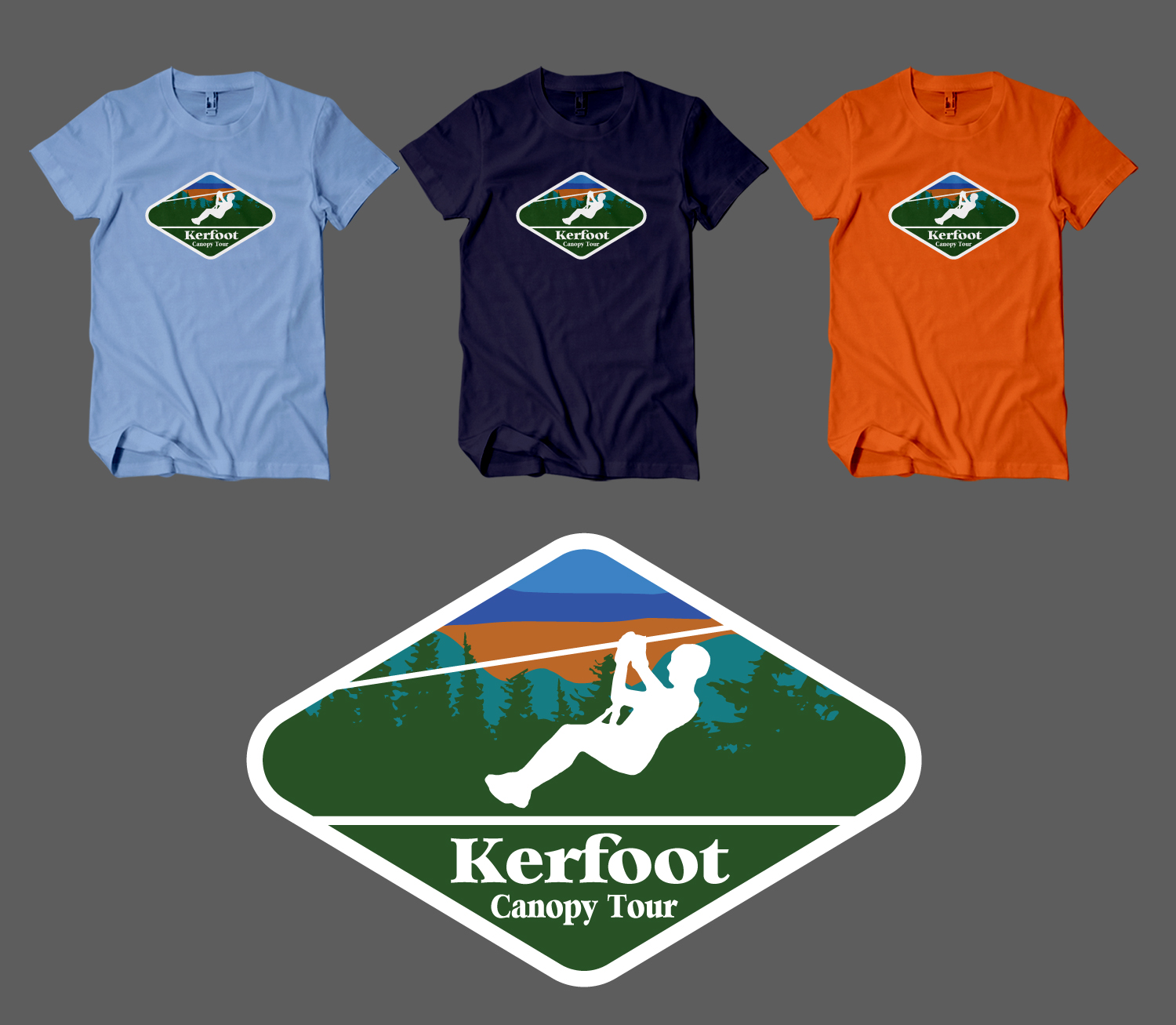 T-shirt Design by Uprinteez for Kerfoot Canopy Tour | Design #22437077