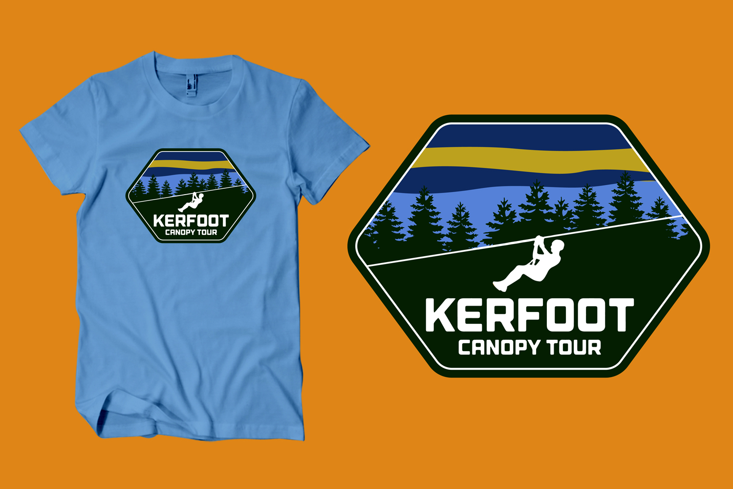 T-shirt Design by Uprinteez for Kerfoot Canopy Tour | Design #22476674