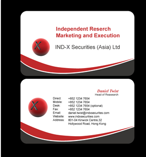 Business Card Design by visual arts