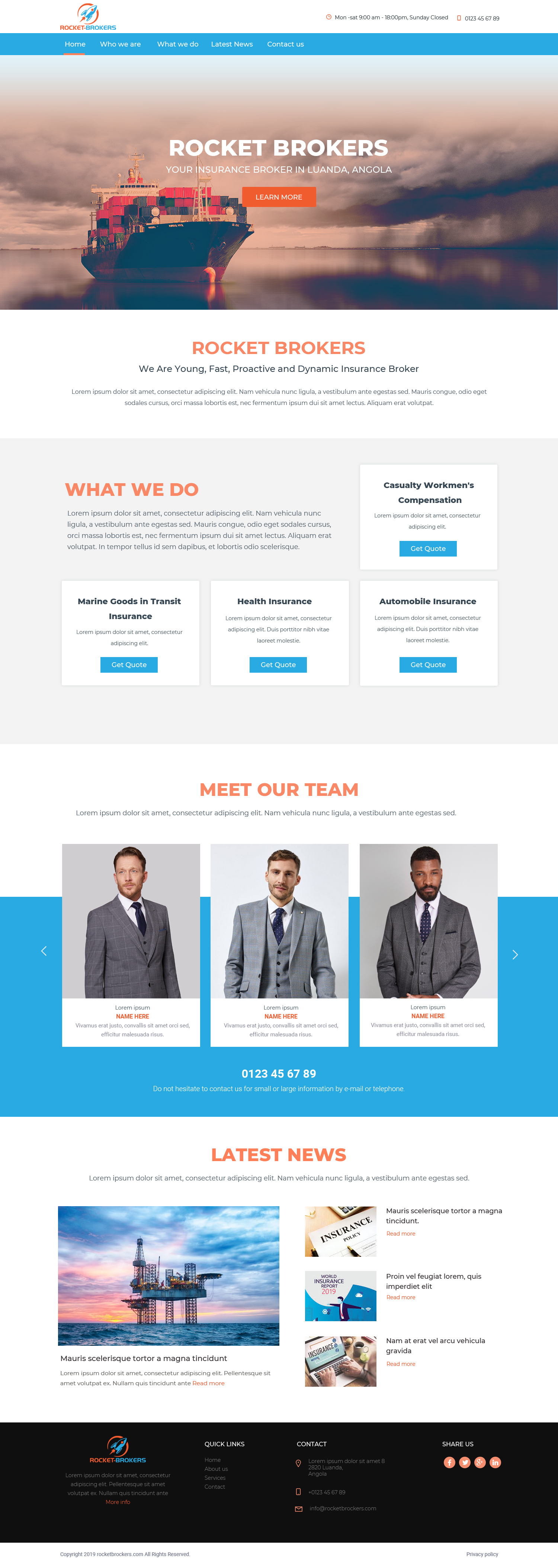 Landing Page-Design von Chikki für ROCKET BROKERS | Design #22447778
