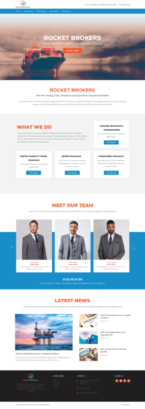 Landing Page Design by Chikki for ROCKET BROKERS | Design: #22466849