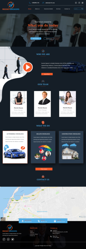Design de Page d'Accueil par Infobliz Technologies pour ROCKET BROKERS | Design : #22468740