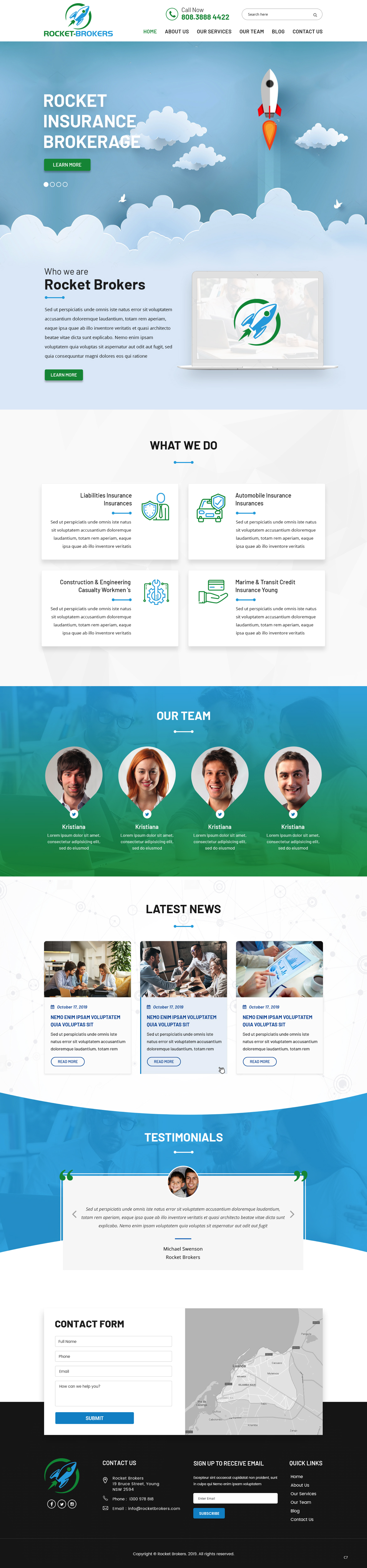 Landing Page Design by pb for ROCKET BROKERS | Design #22439475