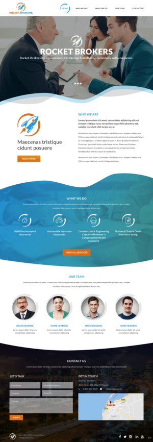 Diseño de Página de Aterrizaje por pb para ROCKET BROKERS | Diseño: #22439476