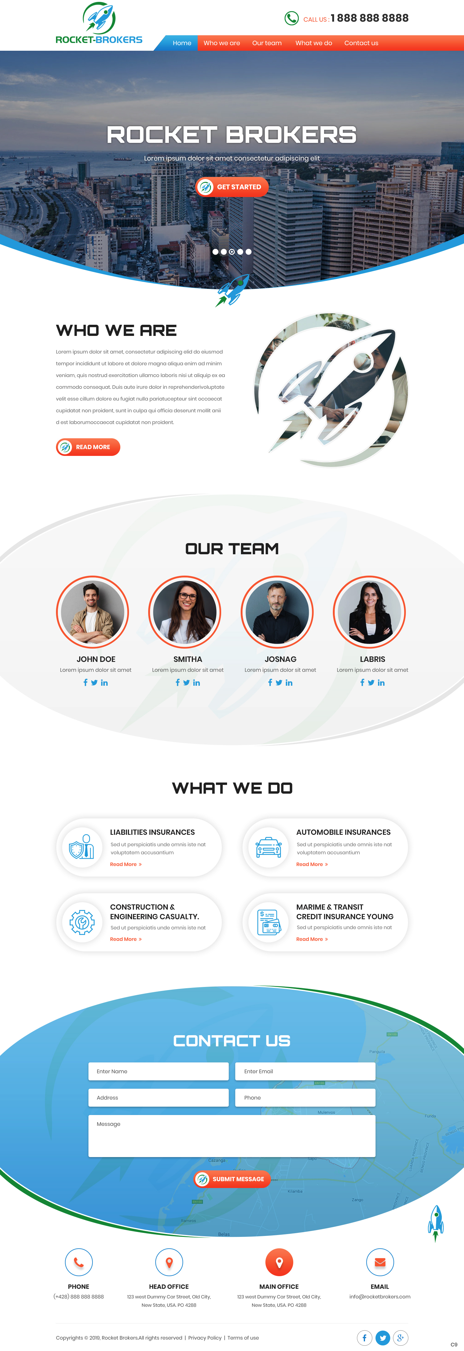 Diseño de Página de Aterrizaje por pb para ROCKET BROKERS | Diseño #22439477