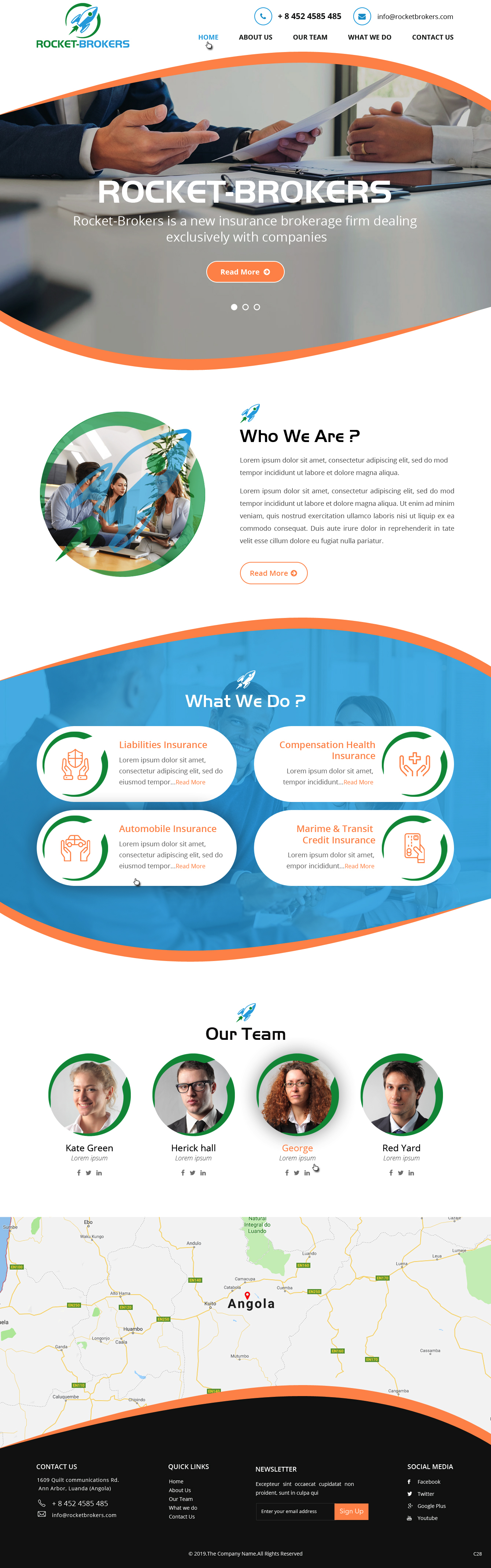 Landing Page-Design von pb für ROCKET BROKERS | Design #22439478