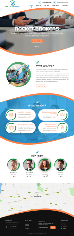 Landing Page Design by pb for ROCKET BROKERS | Design #22439478