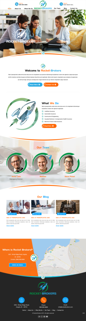 Diseño de Página de Aterrizaje por pb para ROCKET BROKERS | Diseño: #22439479