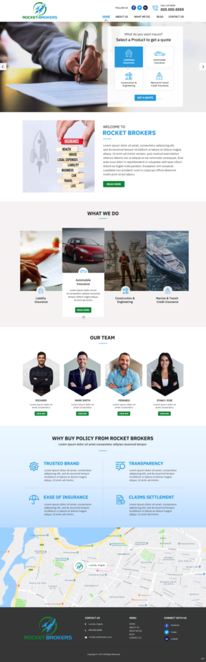 Diseño de Página de Aterrizaje por pb para ROCKET BROKERS | Diseño: #22439482