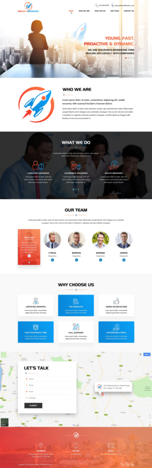 Landing Page Design by Sbss for ROCKET BROKERS | Design: #22467156
