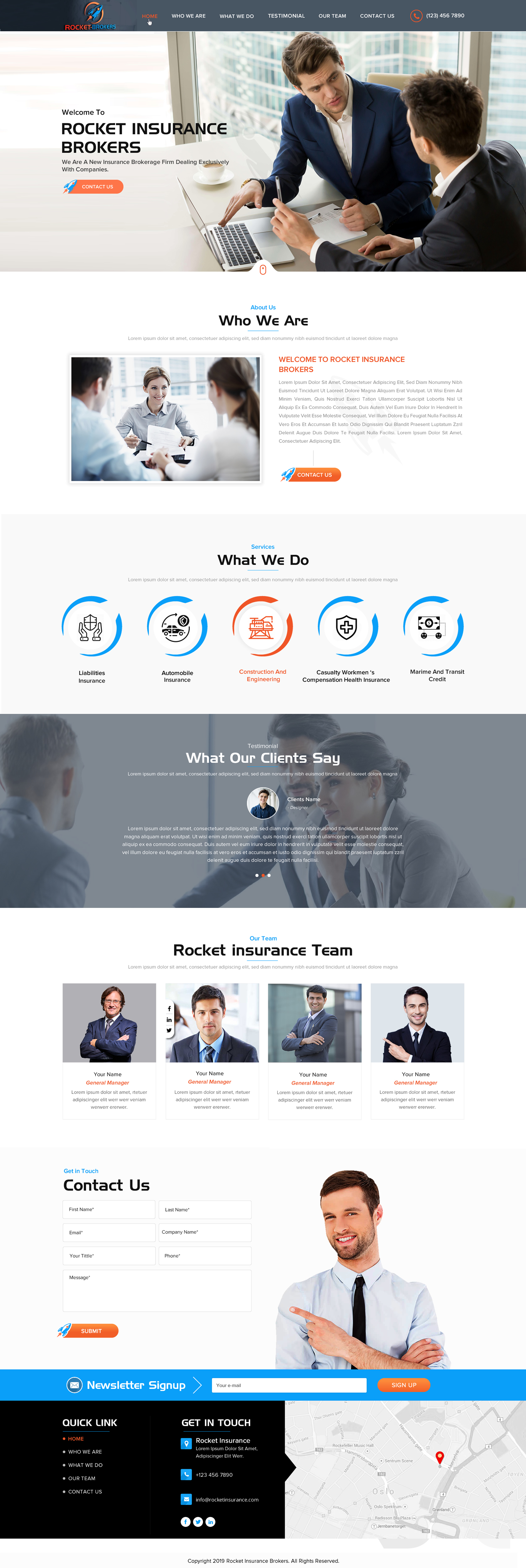 Landing Page Design by Sbss for ROCKET BROKERS | Design #22467158