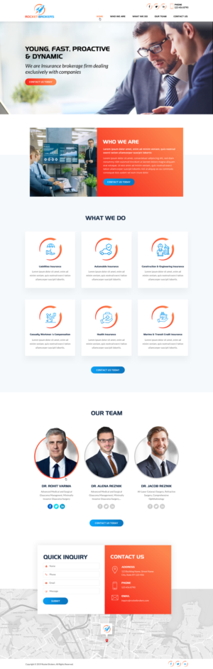 Landing Page Design by Sbss for ROCKET BROKERS | Design: #22467379