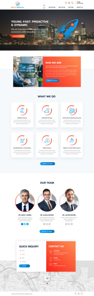 Landing Page Design by Sbss for ROCKET BROKERS | Design: #22467807