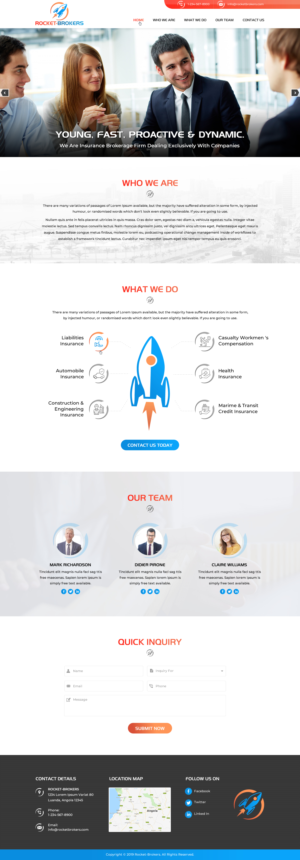 Diseño de Página de Aterrizaje por Sbss para ROCKET BROKERS | Diseño: #22467813