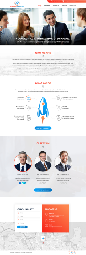 Diseño de Página de Aterrizaje por Sbss para ROCKET BROKERS | Diseño: #22469702
