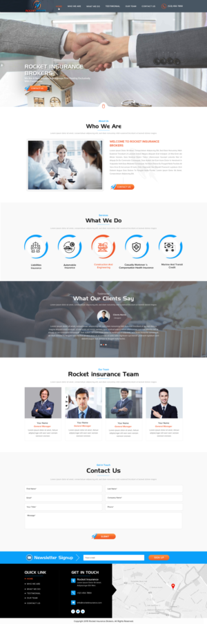 Landing Page Design by Sbss for ROCKET BROKERS | Design: #22472086