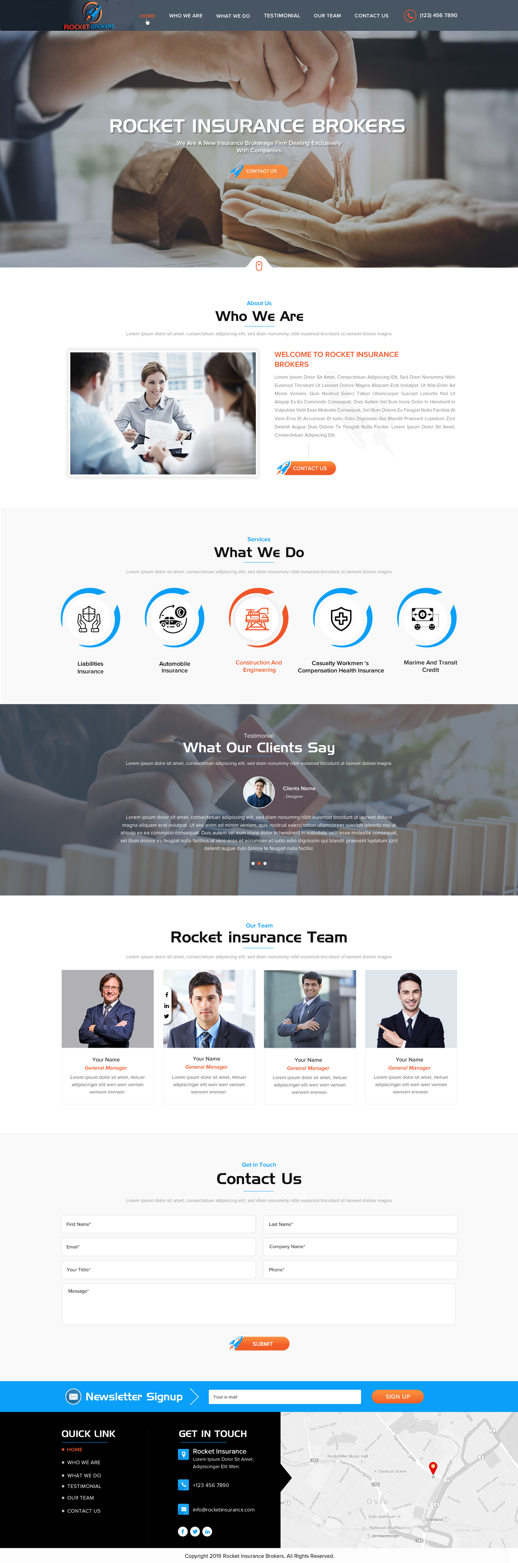 Landing Page Design by Sbss for ROCKET BROKERS | Design #22472087