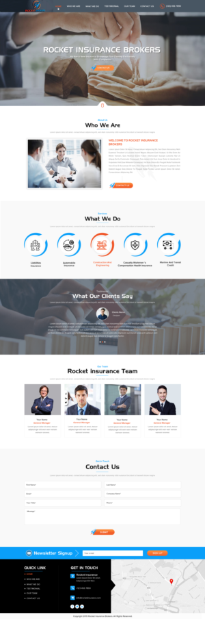 Landing Page Design by Sbss for ROCKET BROKERS | Design: #22472087