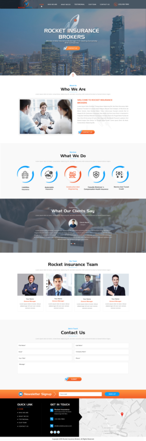Landing Page Design by Sbss for ROCKET BROKERS | Design: #22472091