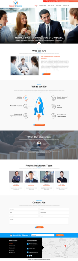 Diseño de Página de Aterrizaje por Sbss para ROCKET BROKERS | Diseño: #22475391