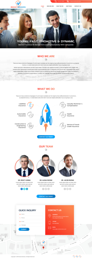 RB - WESITE PAGE NEEDED : Clean / Modern / Pro & Dynamic | Landing Page Design by Sbss