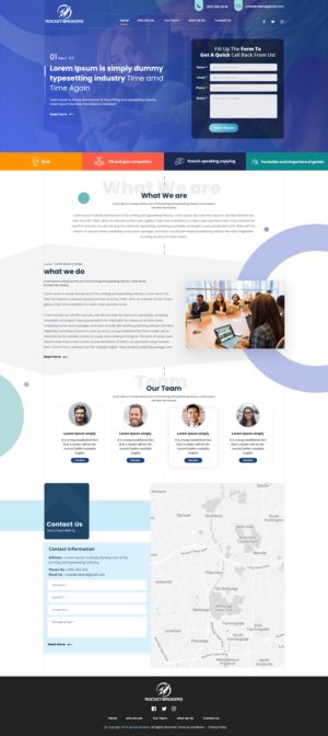 Landing Page Design by Next Screen Infotech for ROCKET BROKERS | Design #22452597