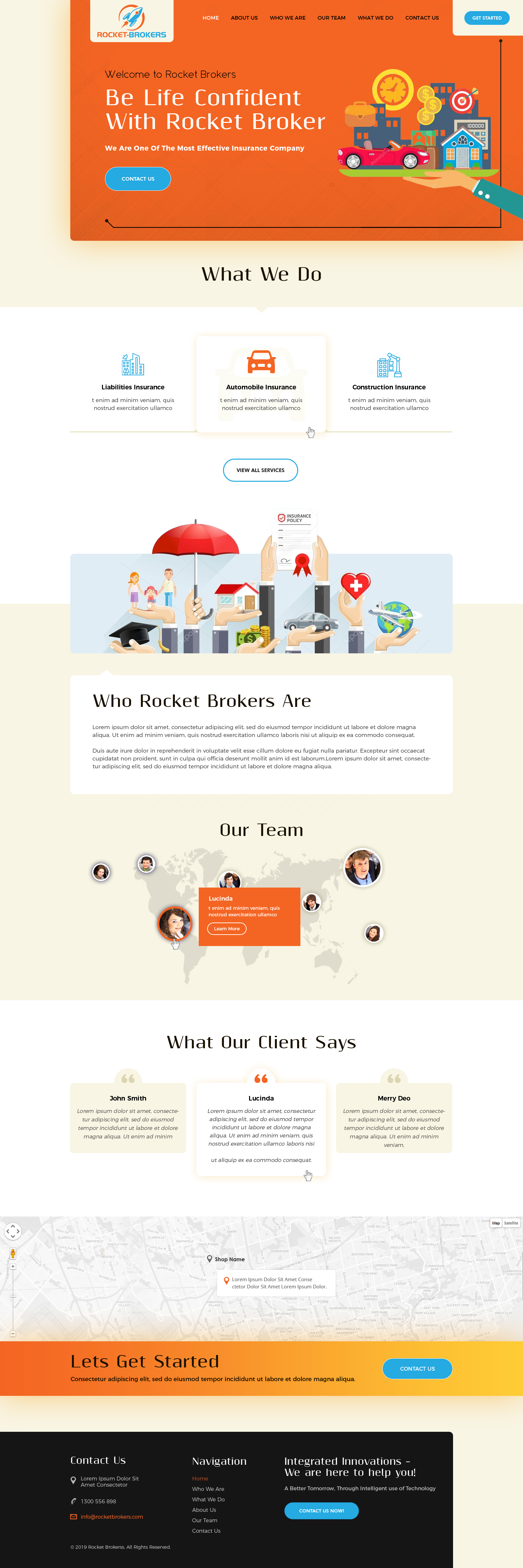 Landing Page Design by PiXthemes for ROCKET BROKERS | Design #22472082