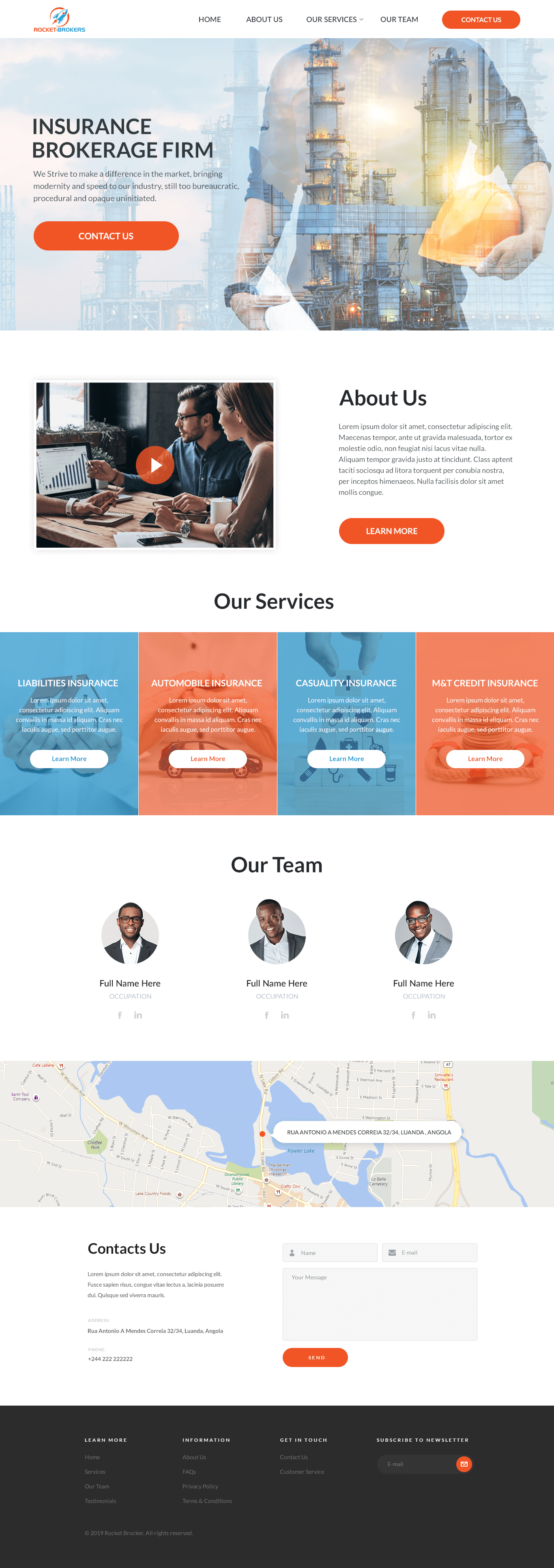 Landing Page Design by Sadek for ROCKET BROKERS | Design #22446567