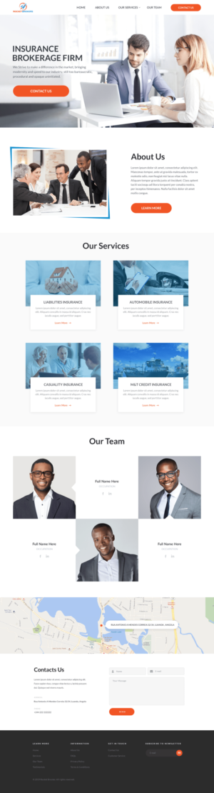 Design de Page d'Accueil par Sadek pour ROCKET BROKERS | Design : #22447364
