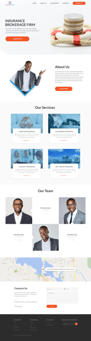 Design de Page d'Accueil par Sadek pour ROCKET BROKERS | Design : #22452054