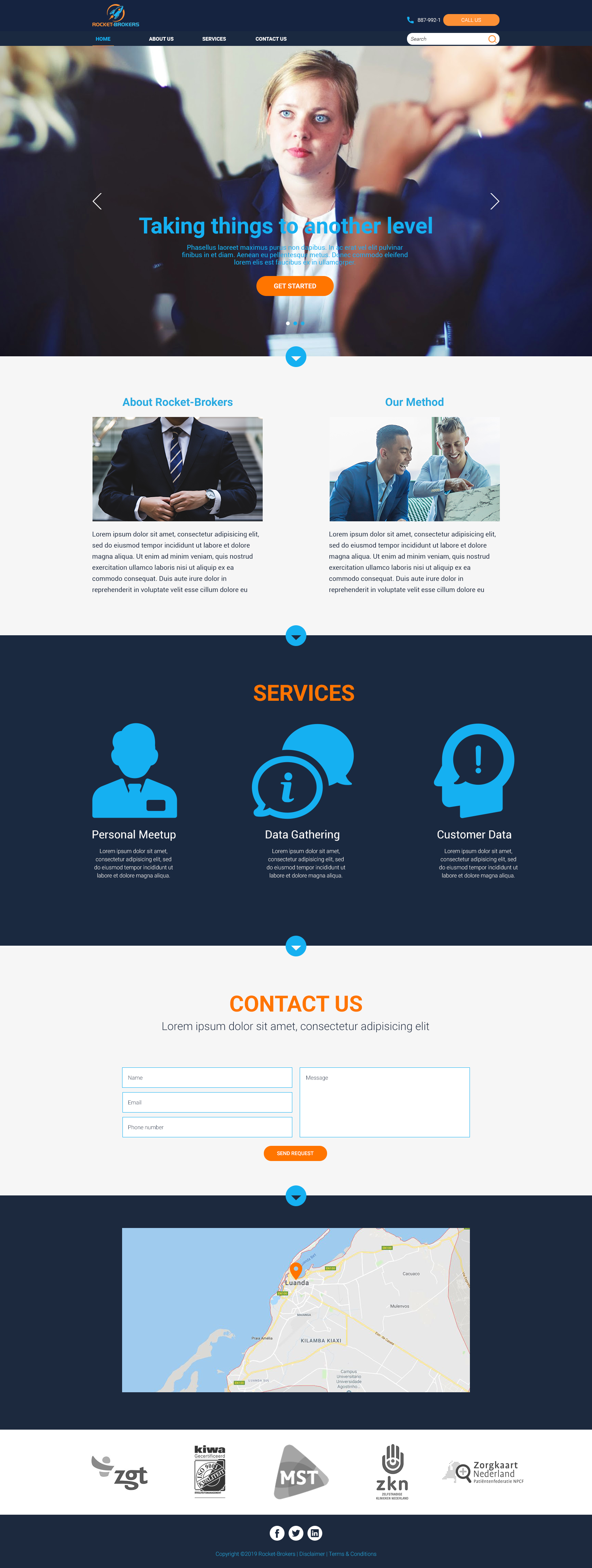 Design de Page d'Accueil par Lithor pour ROCKET BROKERS | Design #22461308